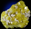 Sulfur with Aragonite from Cianciana, Sicily, Italy