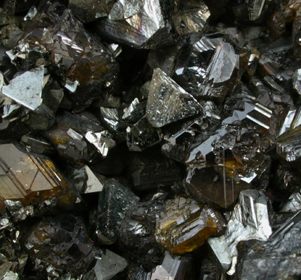 Tetrahedrite on Sphalerite from Cavnic Mine (Kapnikbanya), Maramures, Romania