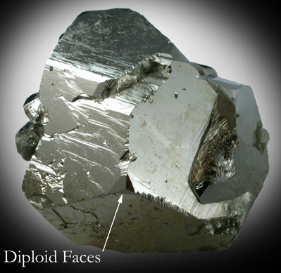 Pyrite (with rare diploid faces) from Isola d'Elba, Tuscan Archipelago, Livorno, Italy