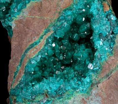 Dioptase from Guchab Mine, 40 km south of Tsumeb, Otavi Valley, Namibia