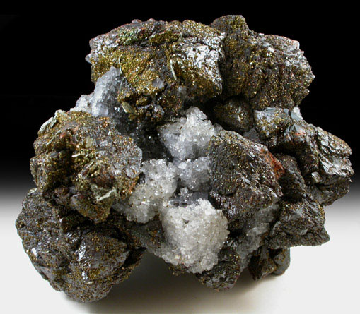 Sphalerite, Chalcopyrite, Quartz, Galena from Ballard Mine, Baxter Springs, Cherokee County, Kansas