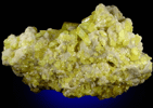 Sulfur from Sommalino, 48 km north of Licata, Agrigento Province, Sicily, Italy