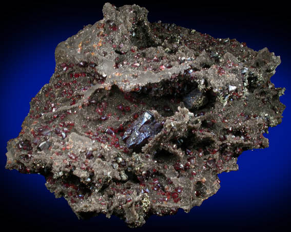 Sphalerite var. Ruby Blende with Chalcopyrite from Tri-State Lead-Zinc Mining District, Baxter Springs, Cherokee County, Kansas