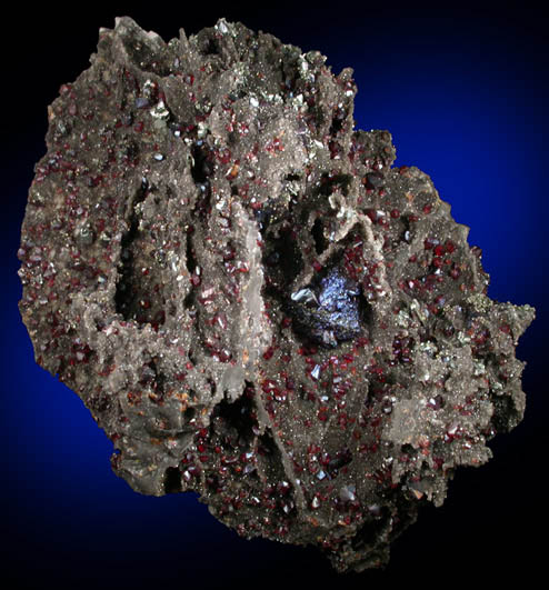 Sphalerite var. Ruby Blende with Chalcopyrite from Tri-State Lead-Zinc Mining District, Baxter Springs, Cherokee County, Kansas