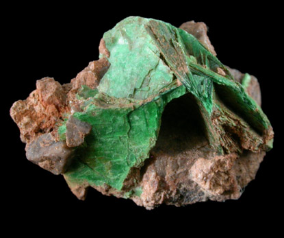 Torbernite from Mount Painter, South Australia, Australia