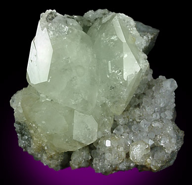 Datolite on Calcite from Prospect Park Quarry, Prospect Park, Passaic County, New Jersey