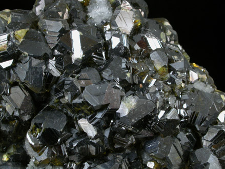 Sphalerite on Quartz from Schlaggenwald, Bohemia, Czech Republic