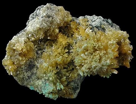 Mimetite with Rosasite from Tsumeb Mine, Otavi-Bergland District, Oshikoto, Namibia