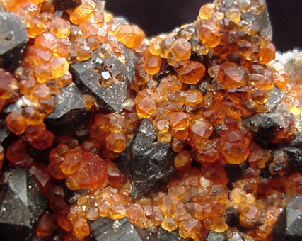 Spessartine Garnet with Smoky Quartz from Tongbei-Yunling District, Fujian Province, China