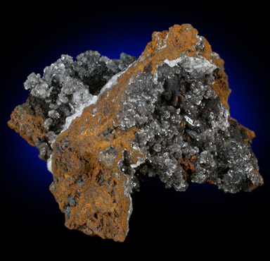 Hemimorphite and Calcite from Precaucion Mine, La Union, Murcia Province, Spain