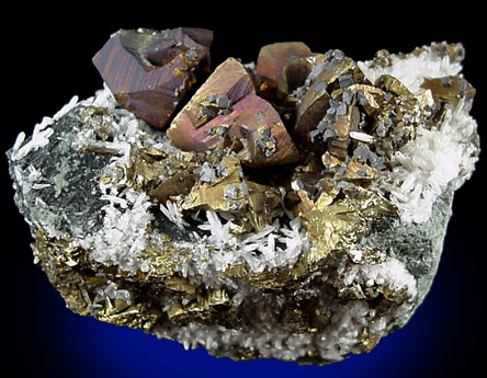 Chalcopyrite and Galena from Daly-Judge Mine, Park City, Summit County, Utah
