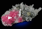 Rhodochrosite, Pyrite, Quartz from Sweet Home Mine, Buckskin Gulch, Alma District, Park County, Colorado