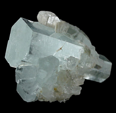 Beryl var. Aquamarine from Nagir, Hunza Valley, Gilgit-Baltistan, Pakistan