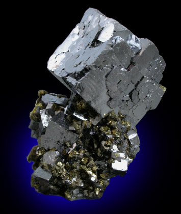 Galena with Chalcopyrite from Sweetwater Mine, Viburnum Trend, Reynolds County, Missouri