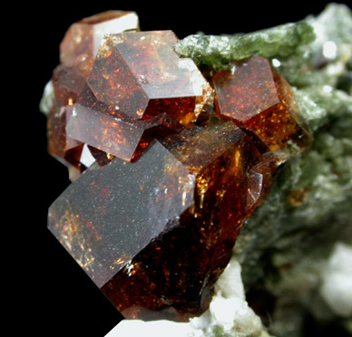 Grossular Garnet with Diopside, Calcite, Vesuvianite from Belvidere Mountain Quarries, Lowell (commonly called Eden Mills), Orleans County, Vermont