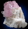 Quartz var. Rose Quartz Crystals on Albite from Sapucaia Mine, Minas Gerais, Brazil