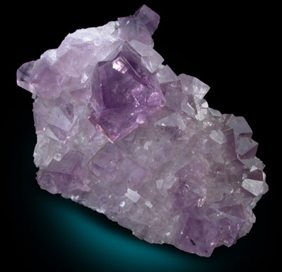 Fluorite on Quartz from Weardale, County Durham, England