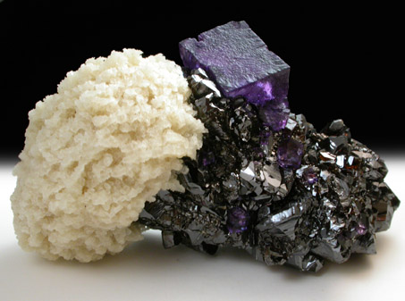 Sphalerite, Barite, Fluorite from Elmwood Mine, Carthage, Smith County, Tennessee
