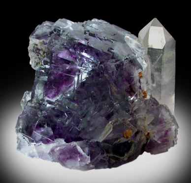 Fluorite and Quartz from Yaogangxian Mine, Nanling Mountains, Hunan Province, China