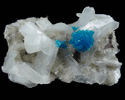 Cavansite on Stilbite from Wagholi Quarry, Maharashtra, India