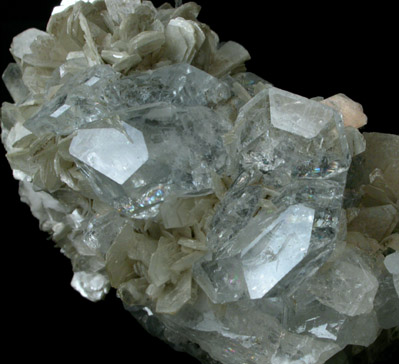 Beryl var. Aquamarine with Muscovite from Xuebaoding Mountain near Pingwu, Sichuan Province, China