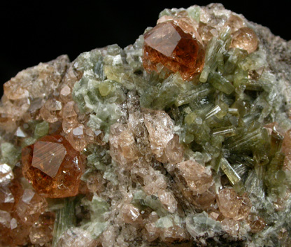 Grossular Garnet with Vesuvianite from Jeffrey Mine, Asbestos, Qubec, Canada