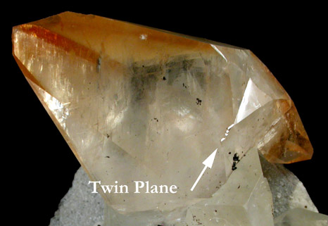 Calcite (C-axis Twin) from Elmwood Mine, Carthage, Smith County, Tennessee