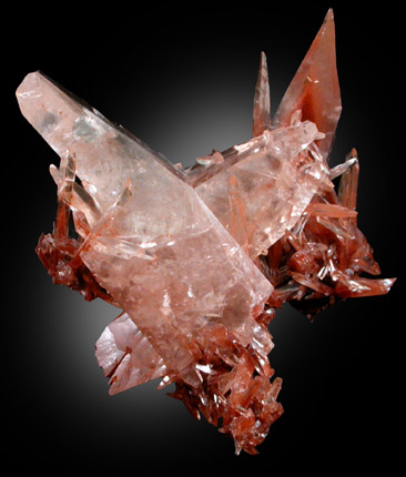 Calcite (Twinned Crystals) from Huangshaping, 30 km from Guiyang, Hunan Province, China