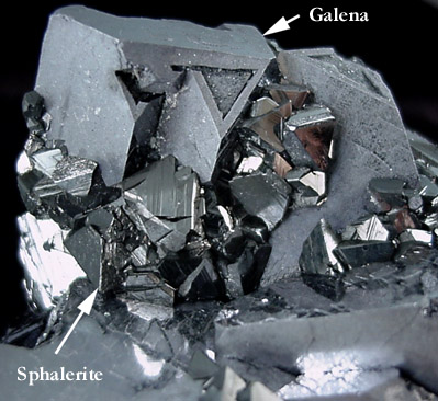 Galena and Sphalerite from Deveti Septemvri Mine, Madan District, Rhodope Mountains, Bulgaria