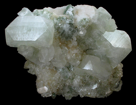 Apophyllite on Stilbite from Pune District, Maharashtra, India