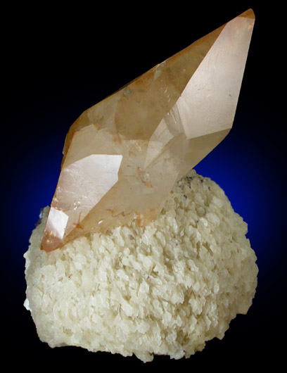 Calcite (C-axis Twin) on Barite from Elmwood Mine, Carthage, Smith County, Tennessee