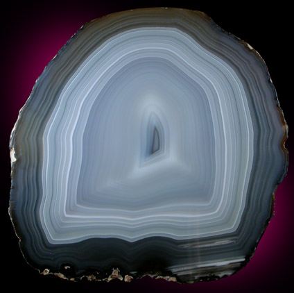 Quartz var. Banded Agate Slab from Rio Grande do Sul, Brazil