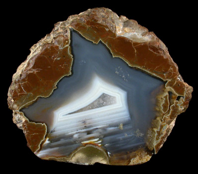 Quartz var. Agate Thunderegg from Priday Agate Beds, Ochoco Mountains, Jefferson County, Oregon