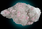 Rhodochrosite, Pyrite, Quartz from Huaron Mine, Pasco Department, Peru