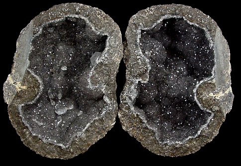 Quartz var. Geode from Las Choyas, Chihuahua, Mexico