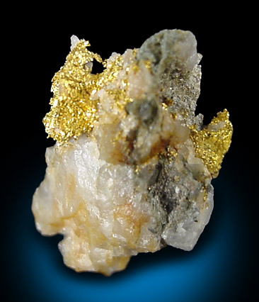 Gold in Quartz from El Dorado County, California