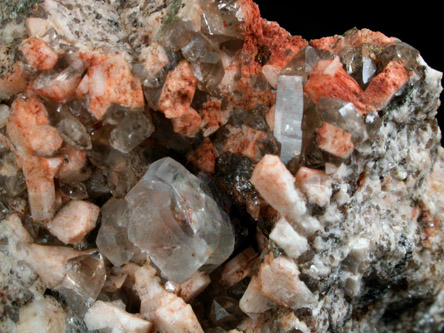 Fluorite, Albite, Smoky Quartz from Grant Peak region, Ossipee Mountains, New Hampshire