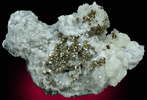 Pyrite on Calcite from Braen's Quarry, Haledon, Passaic County, New Jersey