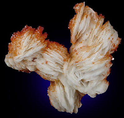Barite with Vanadinite from Mibladen, Morocco