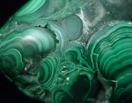 Malachite from Lubumbashi, Katanga Copperbelt, Haut-Katanga Province, Democratic Republic of the Congo