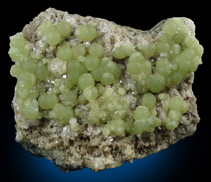 Prehnite, Quartz, Calcite from Paterson, Passaic County, New Jersey