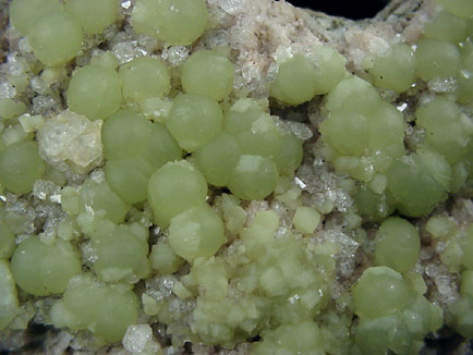 Prehnite, Quartz, Calcite from Paterson, Passaic County, New Jersey