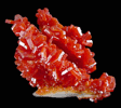 Vanadinite on Barite from Mibladen, Morocco