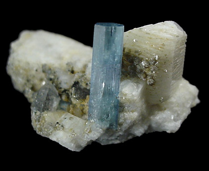 Beryl var. Aquamarine from Gilgit District, Gilgit-Baltistan, Pakistan