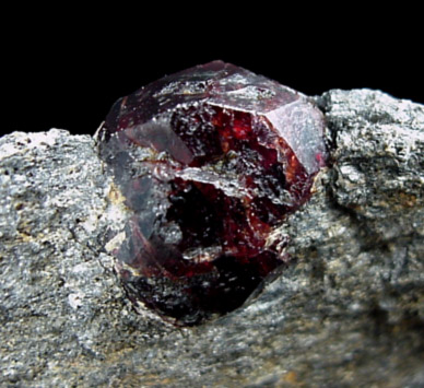 Almandine Garnet from Garnet Ledge, east shore of Stikine River Delta, 11 km north of Wrangell, Alaska