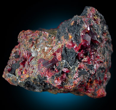 Realgar from Getchell Mine, Humboldt County, Nevada