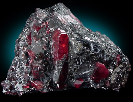 Rhodonite in Galena from North Mine, Broken Hill, New South Wales, Australia