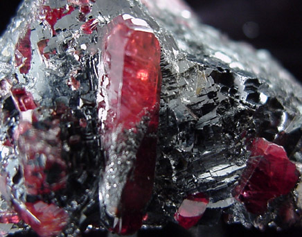 Rhodonite in Galena from North Mine, Broken Hill, New South Wales, Australia