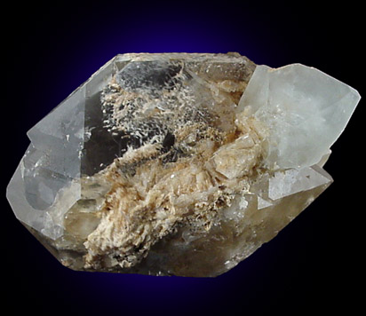 Topaz on Quartz from Little Three Mine, Ramona District, San Diego County, California