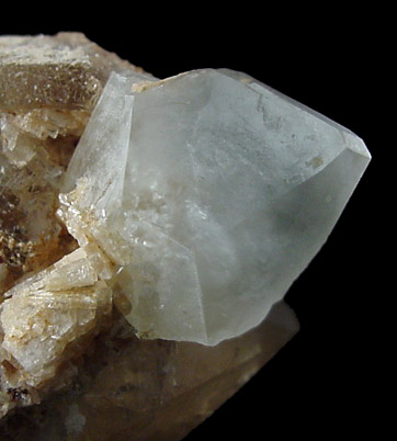 Topaz on Quartz from Little Three Mine, Ramona District, San Diego County, California